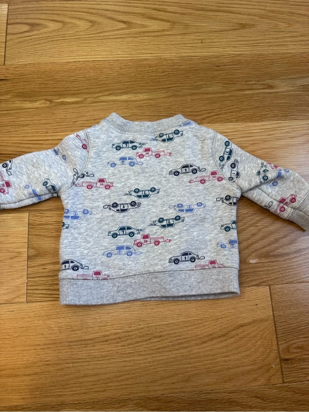 Carter's Grey 'Dad's Little Champ' Crewneck Sweatshirt with Cars